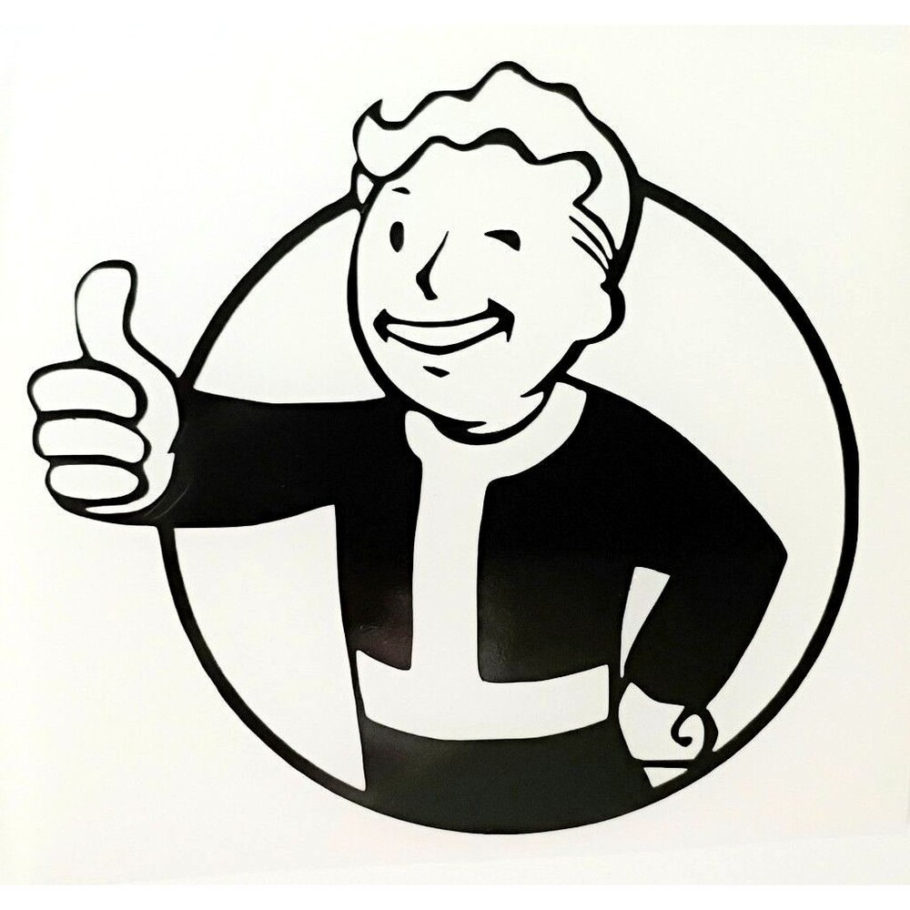 Fall Out Vinyl Decal vault boy Sticker Car Window Laptop Decal 3 inch